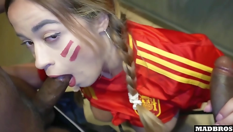 French teen with a sexy body getting fucked by a guy