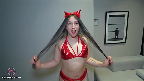 Brunette pornstar in horny black lingerie hardcore porn clip