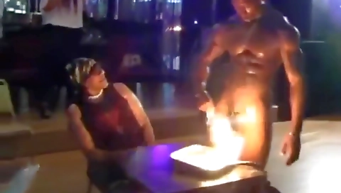 A hot black woman is getting fucked by a huge cock