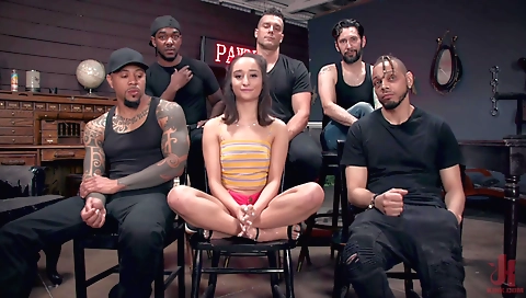 A black man is fucking a black and a black brunette