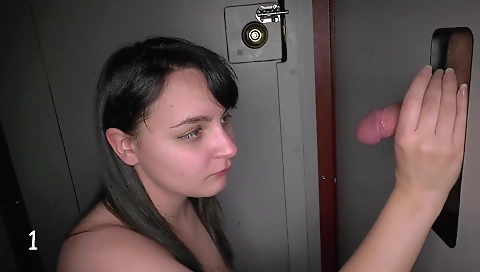 Horny brunette fucks two black guys with a hot creampie