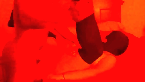 Busty redhead in stockings and lingerie fucked in doggy position