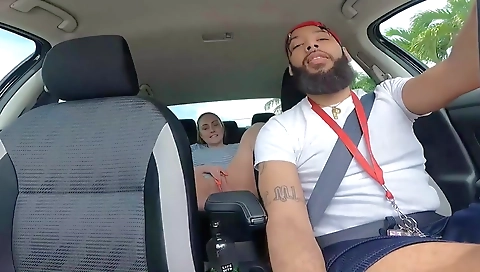 Graciesquirts - I Let My Uber Driver Creampie My Pussy