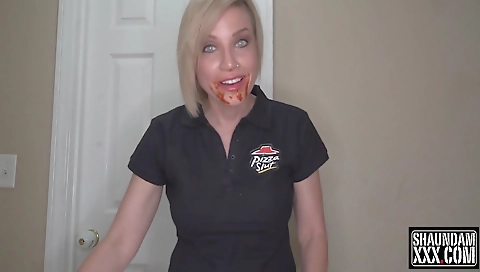 Black hottie in a bikini with big tits taking off her panties