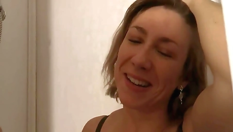 Tattooed chick with a nice booty and a big ass is getting it