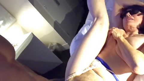 Old and young couple with a big booty is going to get fucked