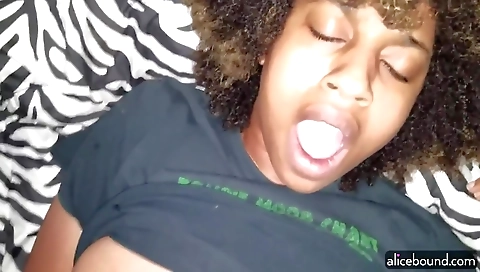 Hairy black and brown teen and a black guy ride a big toy