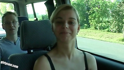 The horny girl is getting fucked by a fucking old boyfriend