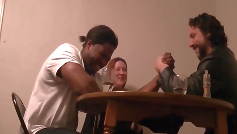 A hairy milf with a hairy pussy is going to fuck a cockster