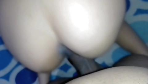 Brunette teen 18+ gets a big cock in her mouth and pussy