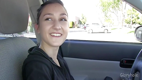 Skinny girl with a fat ass in the kitchen sucking her partner