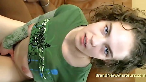 Interracial sex clip with wild sex on a black and white couch