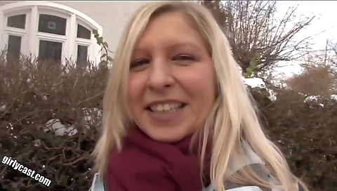 Black cock and a hot blonde teen in interracial casting