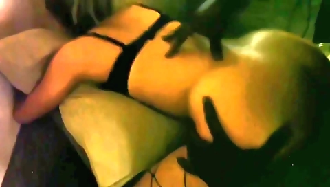 Brunette with a big ass gets fucked in the hog hole