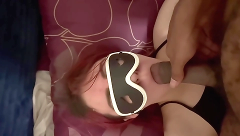 Amateur teen brunette 18+ gets fucked in mouth and pussy