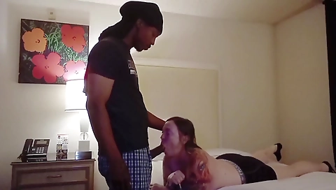 Tattooed milf with a nice body gets fucked by a stud