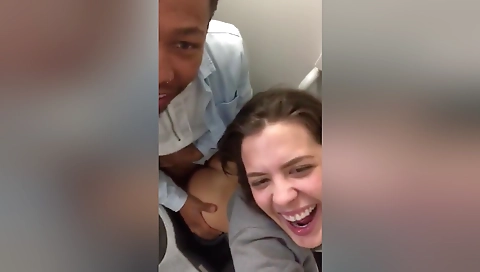 Brunette in stockings gets her ass ciliated and creampied