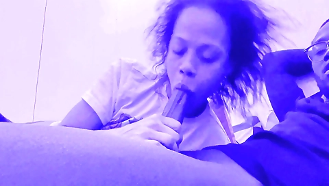 Erotic amateur interracial video with a brunette milf