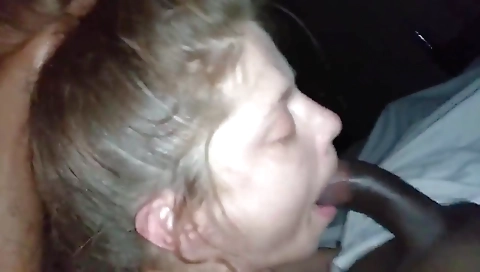 Skinny amateur slut in a short dress fucks a couple of guys