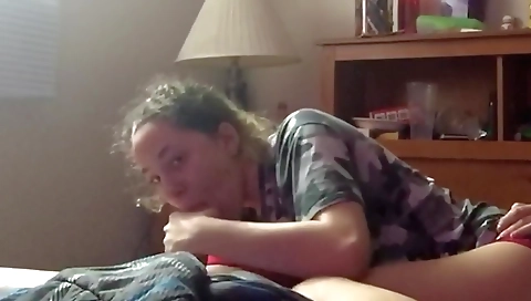 Amateur teen gets a facial and creampie in her pussy