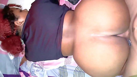 Redheaded redhead with big boobs is getting fucked