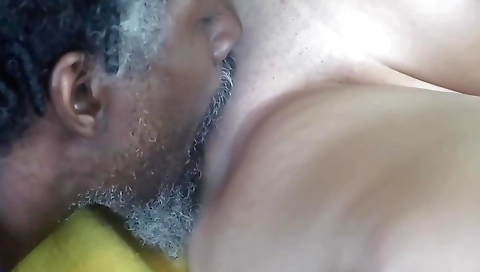 Girl gives blowjob and cunnilingus to a cock and orgasm